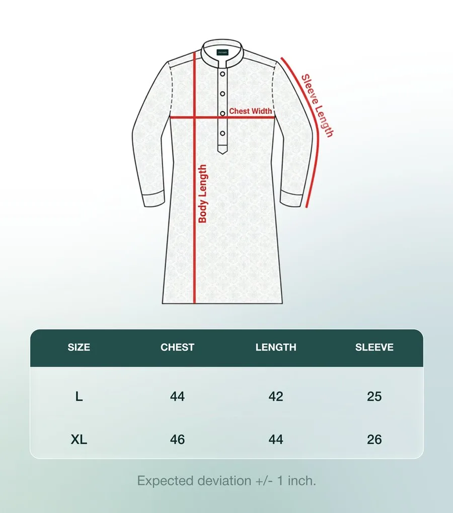 Size chart: chest, length and sleeve measurements for L and XL